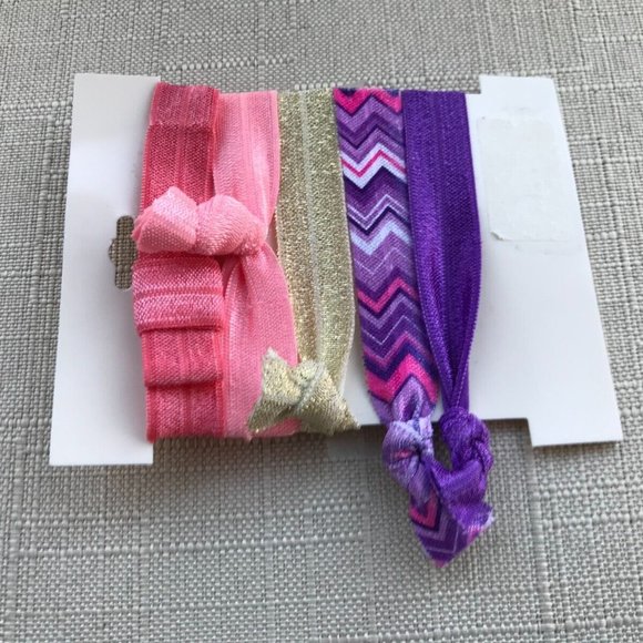 France Luxe L.Erickson Women Pony Tail Set of 5 Hair Pony Multi Color Hair Tie - Picture 7 of 7